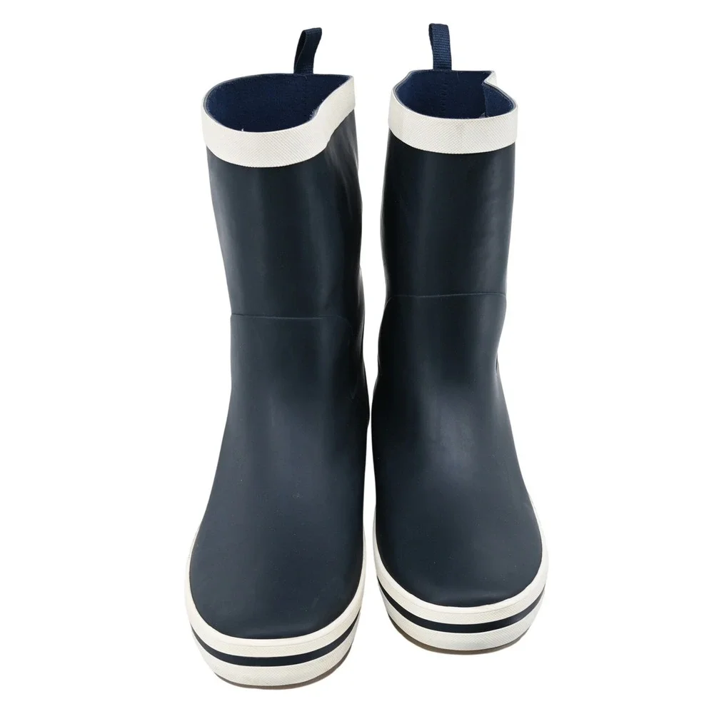 Helly Hansen Midsund 2 Men Rain Boots Size 12.5 US Navy White Waterproof Deck